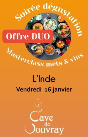 Soirée dégustation INDE ! 16/01/25 OFFRE DUO