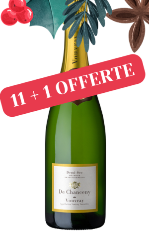 11+1 OFFERTE ! Vouvray De Chanceny demi-sec