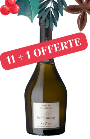 11+1 OFFERTE ! Vouvray De Chanceny Excellence demi-sec 2022