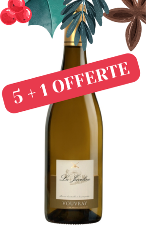 5+1 offerte ! Vouvray demi-sec La Javeline 2023