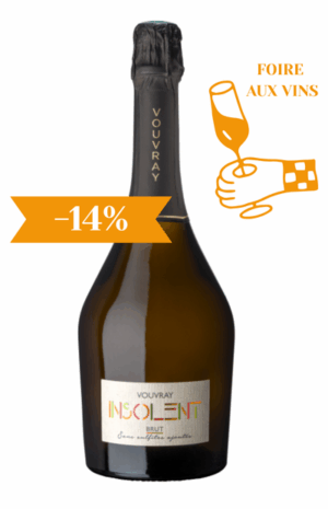 Vouvray Insolent BIO et sans sulfites ajoutés FAV
